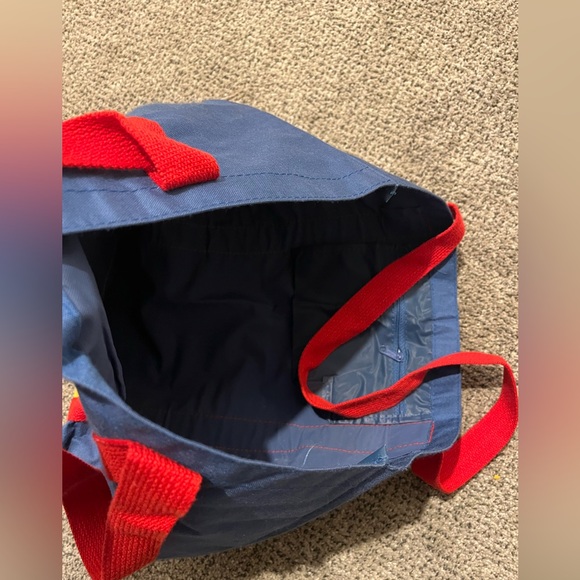 Vintage Neiman Marcus color-block canvas tote bag - Picture 3 of 5